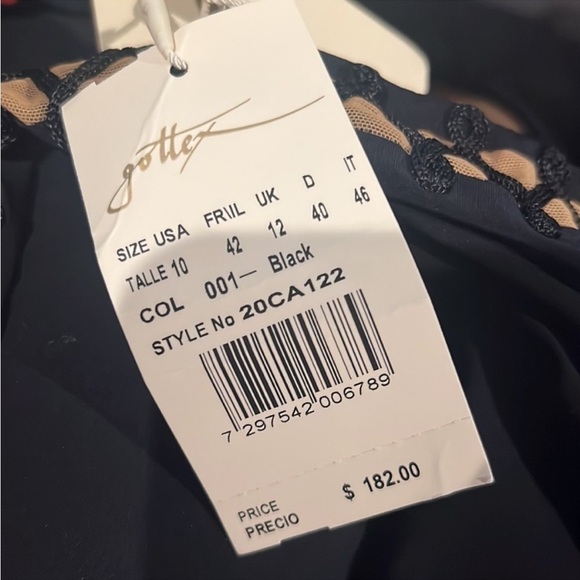 NWT GOTTEX CABARET ONE-PIECE SWIMSUIT Bathing Suit Size 10 - Picture 3 of 6